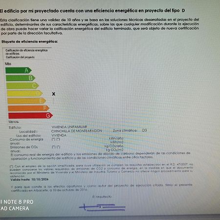 צ'ינצ'ייה דה מונטה אראגון Casa Rural La Galana Albacete מראה חיצוני תמונה
