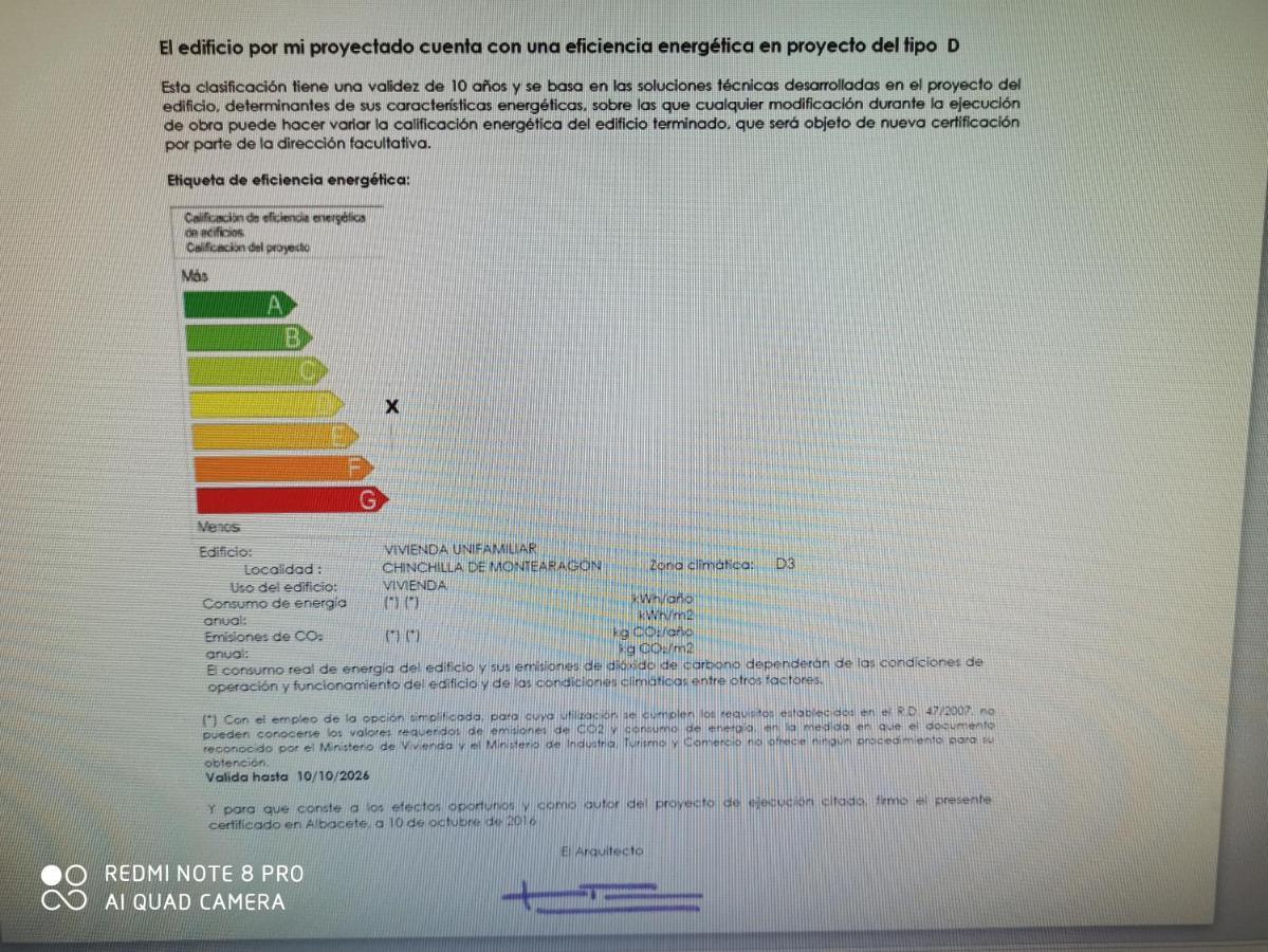 צ'ינצ'ייה דה מונטה אראגון Casa Rural La Galana Albacete מראה חיצוני תמונה